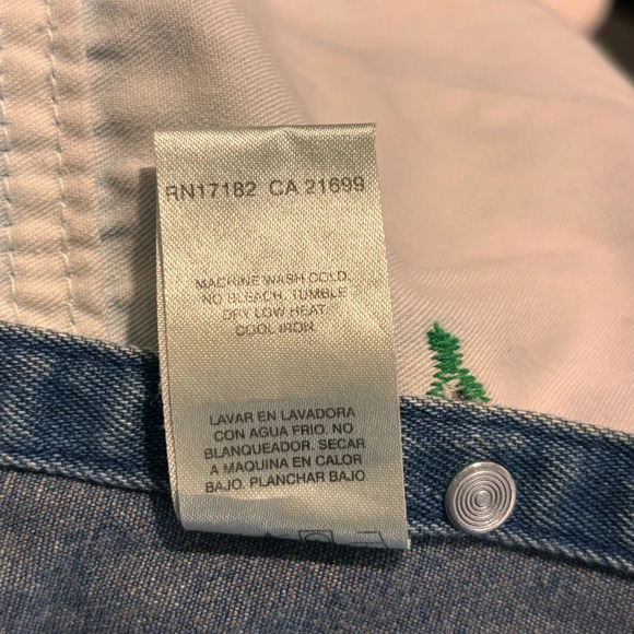 LIBERTY JEANS Sz 44 x 32 Overalls Carpenter Style Pockets Adjustable Straps - Picture 10 of 14